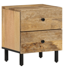 Table de chevet 40x33x46 cm Bois de manguier solide