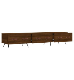 Meuble TV chêne marron 150x36x30 cm bois d'ingénierie