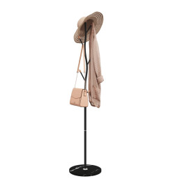 Porte-manteau noir 177 cm fer enduit de poudre