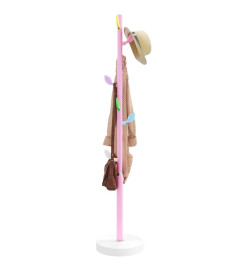 Porte-manteau rose 172 cm fer enduit de poudre