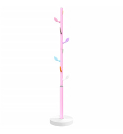 Porte-manteau rose 172 cm fer enduit de poudre