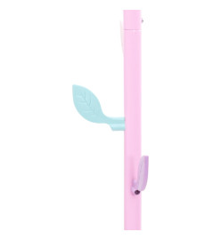 Porte-manteau rose 172 cm fer enduit de poudre