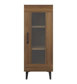 Buffet Chêne marron 34,5x34x90 cm Bois d'ingénierie