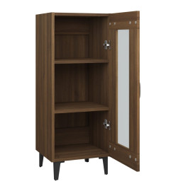 Buffet Chêne marron 34,5x34x90 cm Bois d'ingénierie