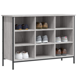 Armoire à chaussures sonoma gris 100x35x70 cm bois d'ingénierie