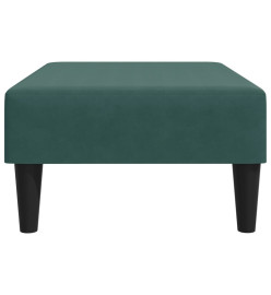 Repose-pied vert foncé 77x55x31 cm velours