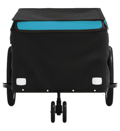 Remorque de vélo noir et bleu 30 kg fer