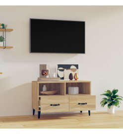 Meuble TV Chêne sonoma 80x36x50 cm Bois d'ingénierie