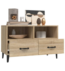 Meuble TV Chêne sonoma 80x36x50 cm Bois d'ingénierie