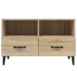 Meuble TV Chêne sonoma 80x36x50 cm Bois d'ingénierie