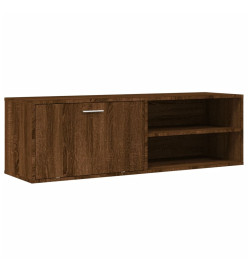 Meuble TV chêne marron 120x34x37 cm bois d'ingénierie