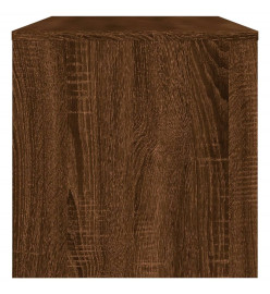 Meuble TV chêne marron 120x34x37 cm bois d'ingénierie