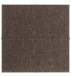 Panneaux muraux 12 pcs Taupe 30x30 cm Tissu 1,08 m²