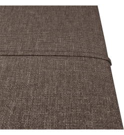 Panneaux muraux 12 pcs Taupe 30x30 cm Tissu 1,08 m²