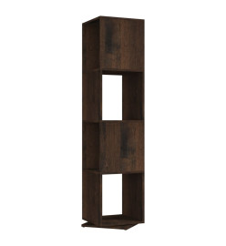 Armoire rotative Chêne fumé 34,5x34,5x147,5 cm Aggloméré