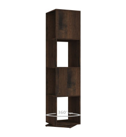 Armoire rotative Chêne fumé 34,5x34,5x147,5 cm Aggloméré