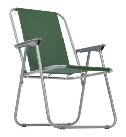 Chaise pliante de camping 2 pcs 52 x 59 x 80 cm Vert