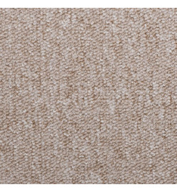 Tapis d'escalier 10 pcs 65x21x4 cm Taupe