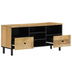 Meuble TV 100x33x46 cm bois massif de manguier