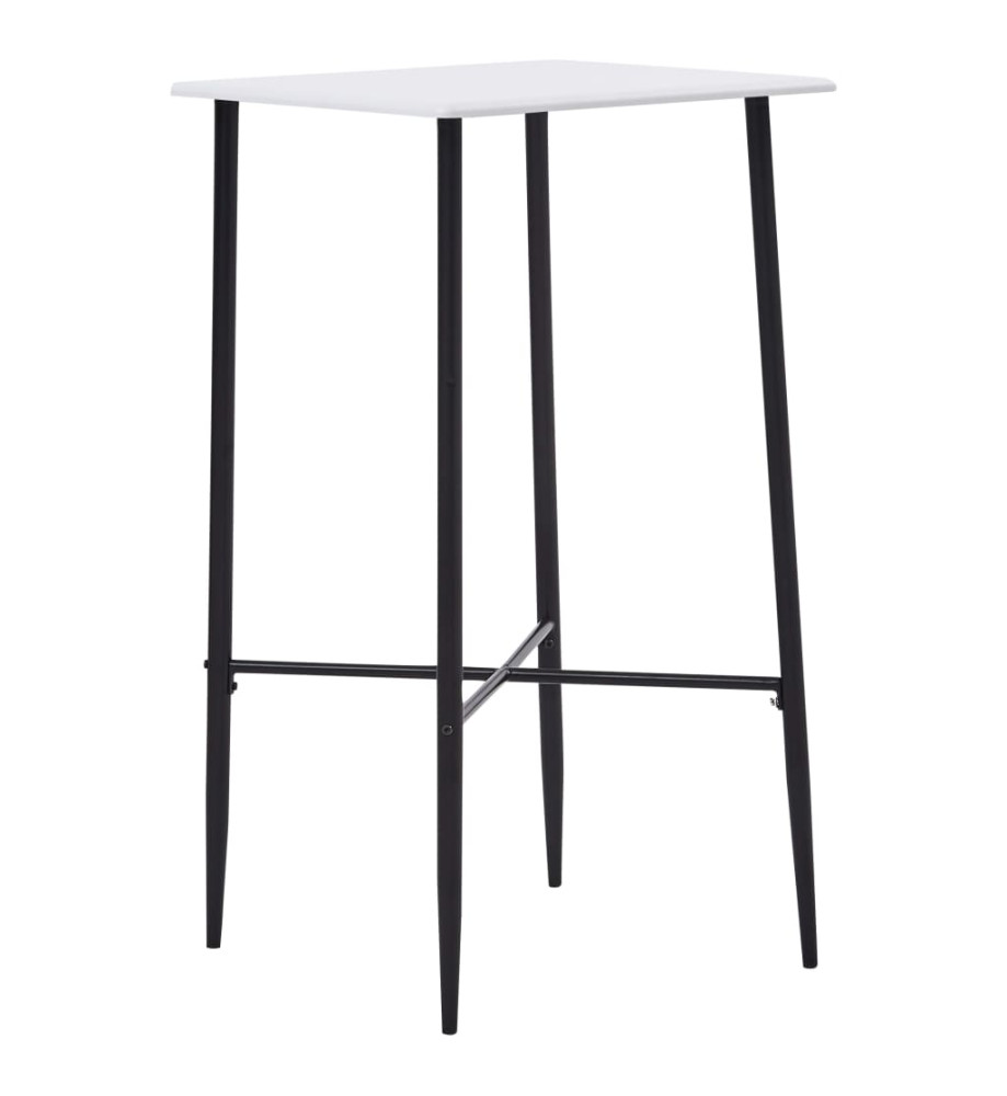 Table de bar Blanc 60 x 60 x 111 cm MDF