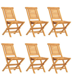 Ensemble à dîner de jardin 7 pcs Bois de teck solide