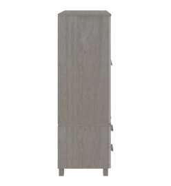 Garde-robe HAMAR Gris clair 99x45x137 cm Bois massif de pin