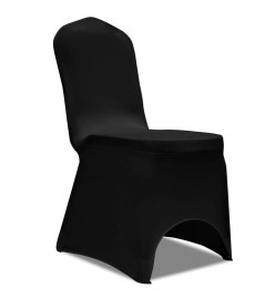 Housses élastiques de chaise Noir 30 pcs