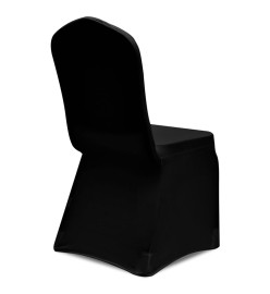 Housses élastiques de chaise Noir 30 pcs