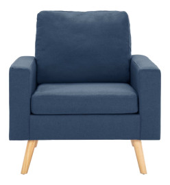 Fauteuil Bleu Tissu