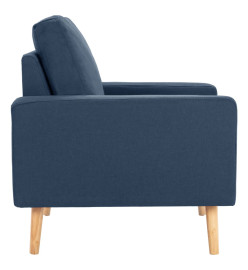 Fauteuil Bleu Tissu