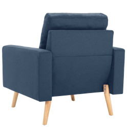 Fauteuil Bleu Tissu