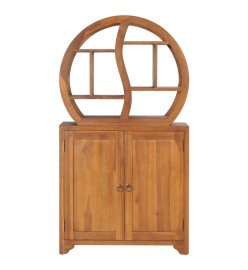 Armoire avec étagère Yin Yang 70x30x130 cm Bois de teck massif