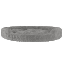 Lit pour chien Gris 90x70x23 cm Peluche