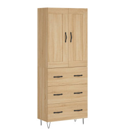 Buffet haut Chêne sonoma 69,5x34x180 cm Bois d'ingénierie