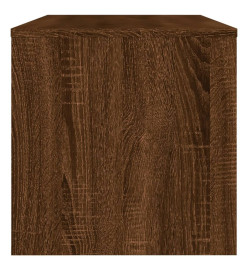 Meuble TV chêne marron 120x34x37 cm bois d'ingénierie