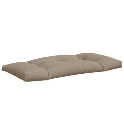 Coussins de palette 2 pcs taupe tissu