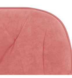 Chaise pivotante de bureau Rose Velours