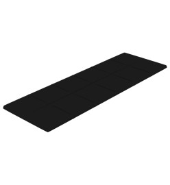 Panneaux muraux 12 pcs Noir 90x30 cm Velours 3,24 m²