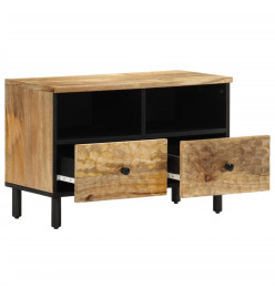 Meuble TV 70x33x46 cm Bois massif de manguier