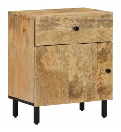 Table de chevet 50x33x60 cm bois de manguier massif