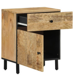 Table de chevet 50x33x60 cm bois de manguier massif