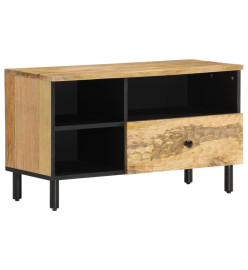 Meuble TV 80x33x46 cm bois massif de manguier