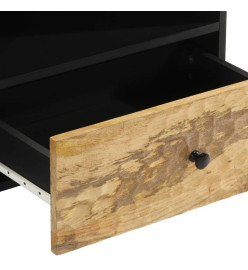 Meuble TV 80x33x46 cm bois massif de manguier