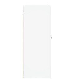 Armoires murales 2 pcs blanc bois d'ingénierie