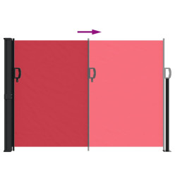 Auvent latéral rétractable rouge 140x300 cm
