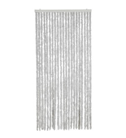 Rideau anti-mouches gris 100x200 cm chenille