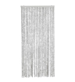 Rideau anti-mouches gris 100x230 cm chenille