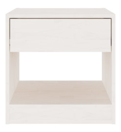 Tables de chevet 2 pcs Blanc 40x31x40 cm Bois de pin massif