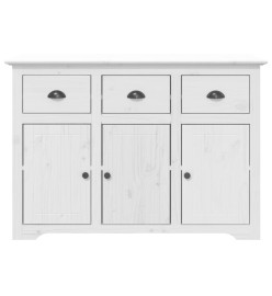 Buffet BODO blanc 115x43x79,5 cm bois massif de pin