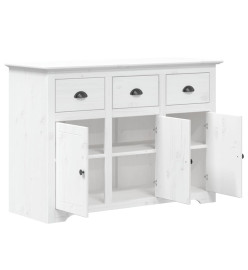 Buffet BODO blanc 115x43x79,5 cm bois massif de pin